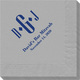 Condensed Monogram with Text Napkins Image 2 of 2